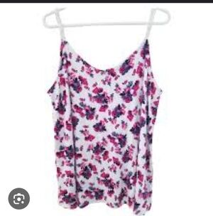TORRID Pink/Purple Floral Tank Top 0XL